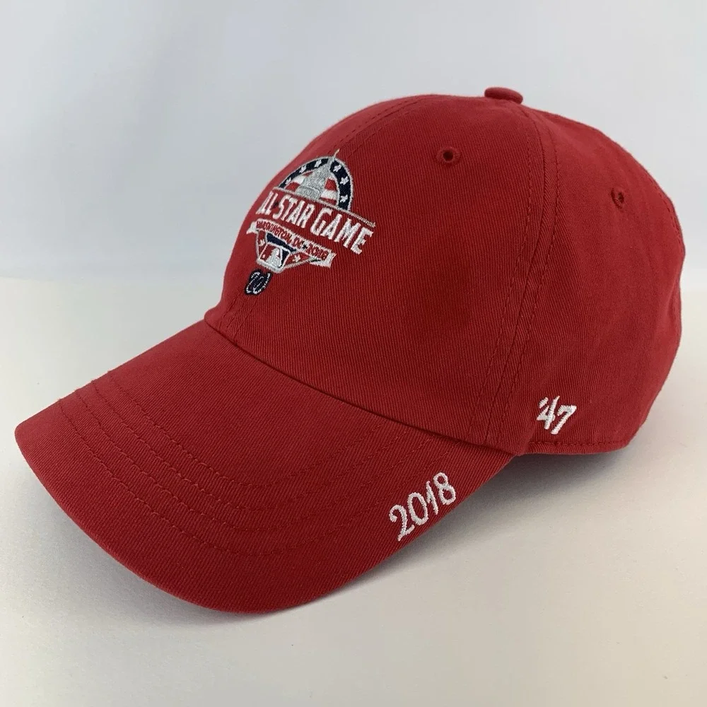 All Star Game 2018 Hat Washington DC Women's Red '47 Adjustable MLB Baseball Cap